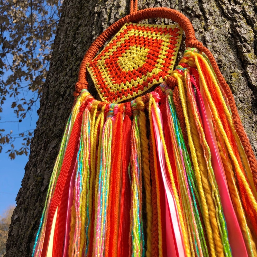 Handmade Upcycled Dream Catcher